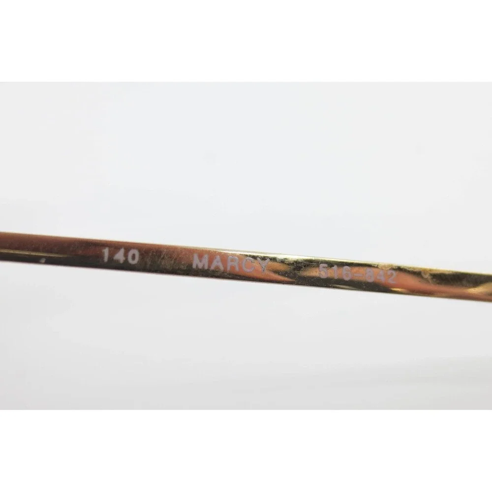 Swank Eyewear Marcy 516-842 Gold Oval Eyeglass Frames 52-18-140 Vintage Style
